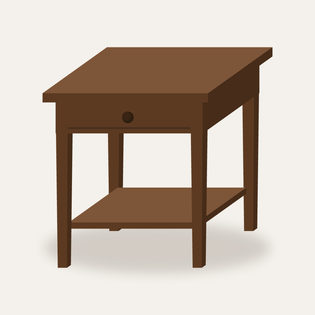 [CV-END-TBL] Carver Walnut End Table