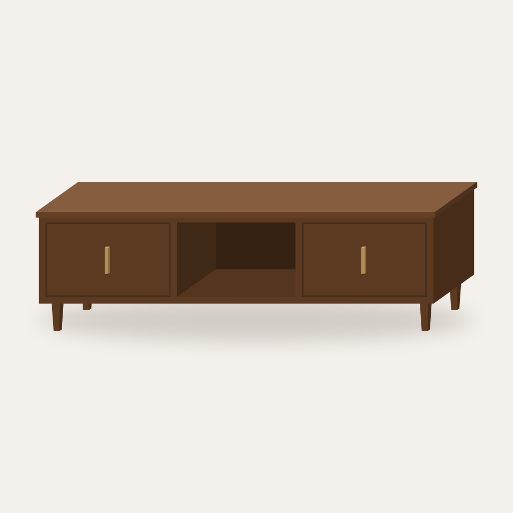 [CV-MED-72] Carver Media Console 72"