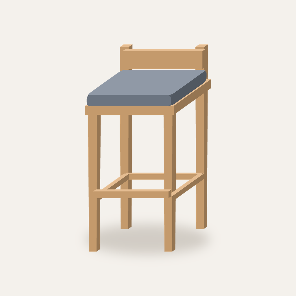 [LN-STL] Linden Oak Counter Stool